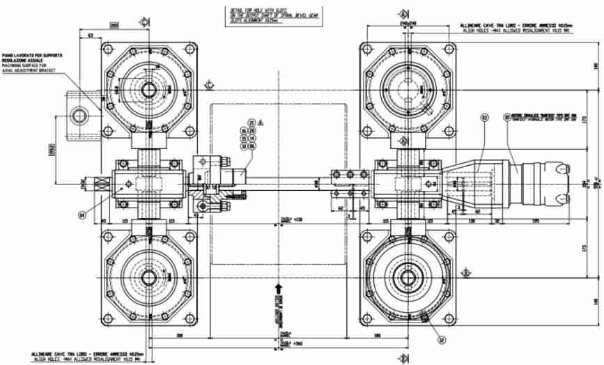3~20KW Strong Stability Long Service Life Non Standard Reducer Gearbox for Metallurgical Industry