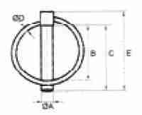 FT001/FT002/FT003 Durable Agricultural Spare Parts Linch Pin Fits Tractor