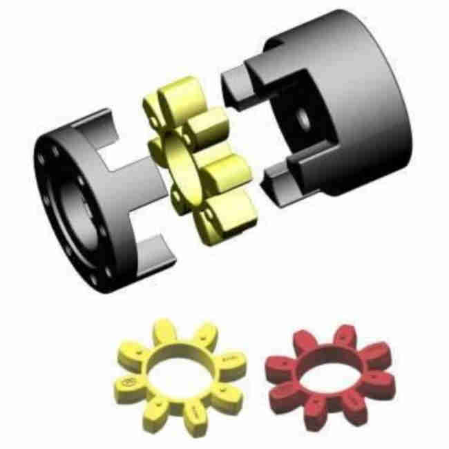 OEM Steel Spider Claw Flexible Shaft Rubber Jaw Couplings