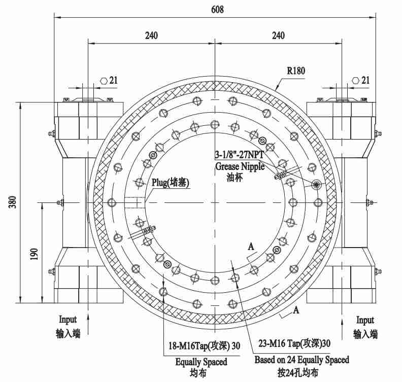 Made in China Superior Quality FWA Series FWA14-2 Reducer Slewing Drive for Solar Industry