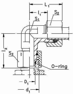 Hydraulic Cylinder Parts Swivel Nut Elbow Fitting-EW Hydraulic Fitting for Sale