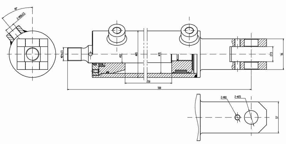 HCYY1112018 Wholesale Prices Professional Factory 12.5kg Forklift Accessories Hydraulic Cylinder for Sale