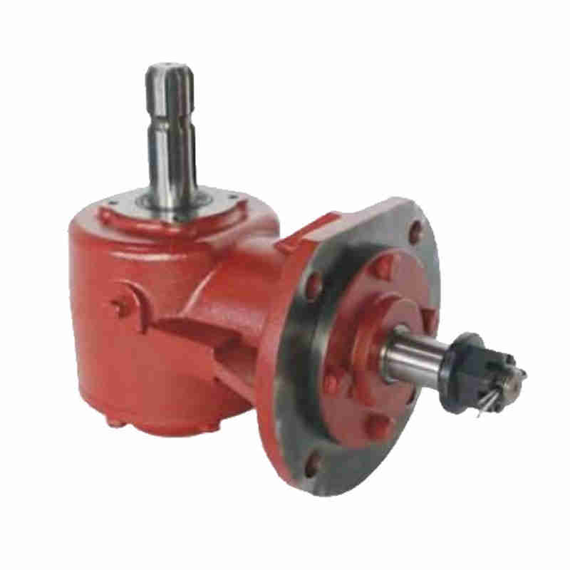 Small 90 Degree Gears Right Angle Spiral Bevel Gearbox Rotary Cutter Lawn Mower Right Angle Gearbox