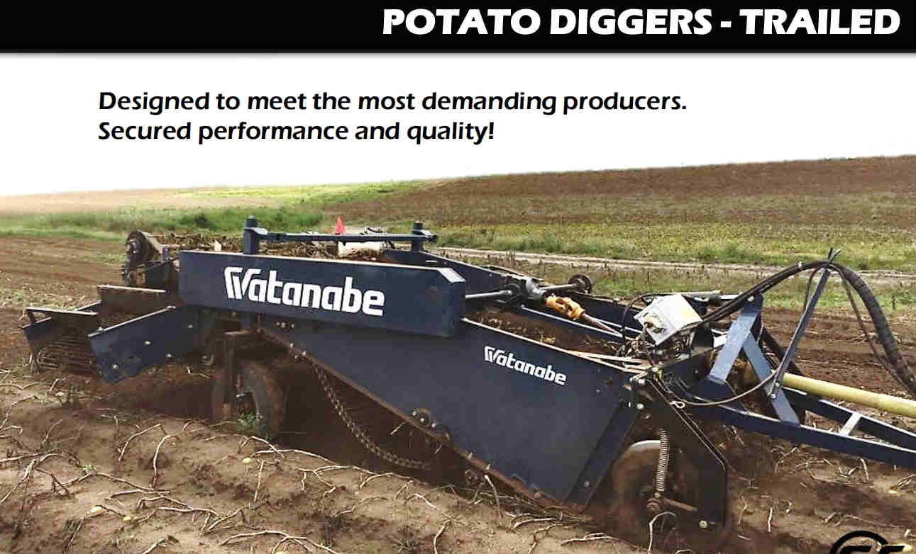 AWB-1600CAR 2 ROWS Potato Harvester 1500kg Side Discharge + Deviner Web Trailed Potato Diggers for Carrots, Garlic or Onions