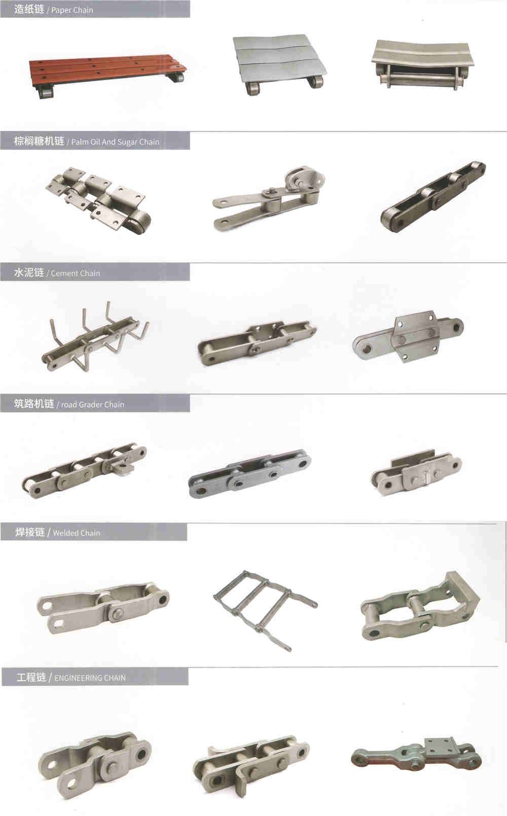 ZC21 ZC40 ZC60 ZC150 ZC300 ZC Series  Hollow Pin Conveyor Steel Chains