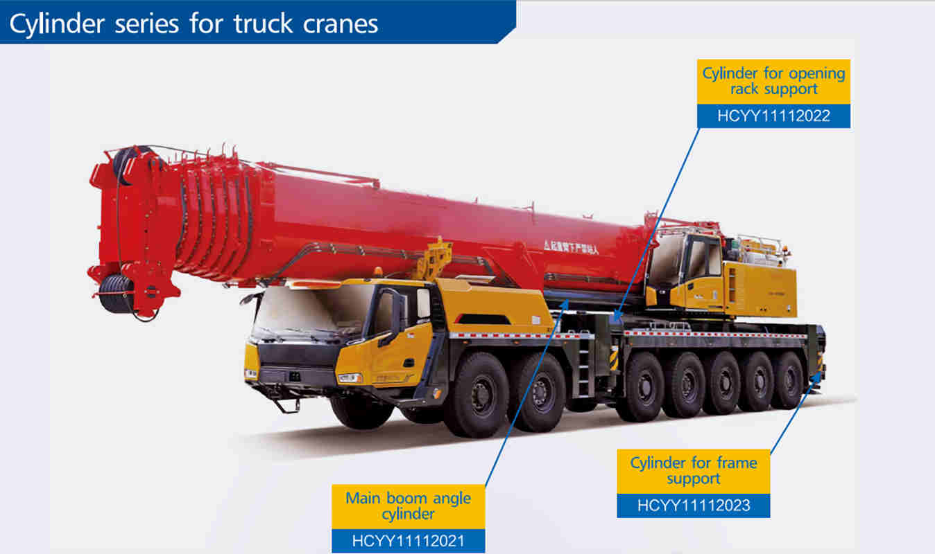 HCYY11112022 Good Quality Professional Factory 48kg Hydraulic Cylinder for Truck Crane Vehicle Opening Rack Support