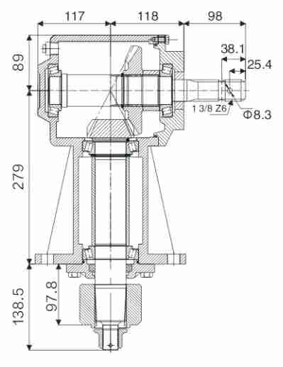 Agricultural Lawn Mower Gearbox EP-RC81