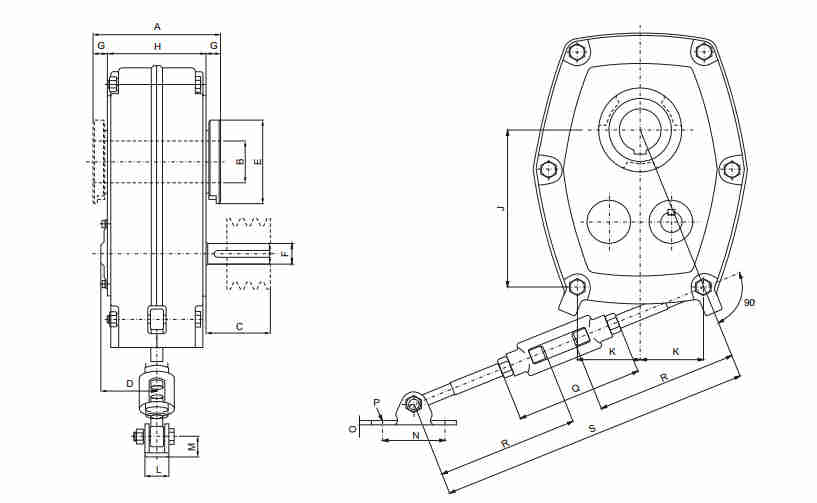 EPT Worm Drive Speed Gearbox for Conveyor