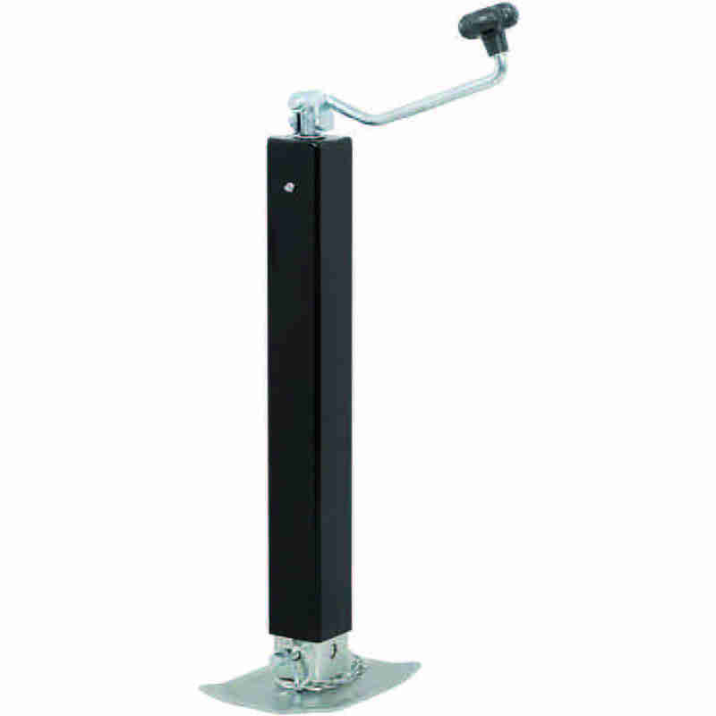 1BJY-TJ-35 Capacity 7000LBS Drop Leg Topwind Trailer Parts Accessories New Direct-Weld Square Jack Footplate Trailer Direct-Weld