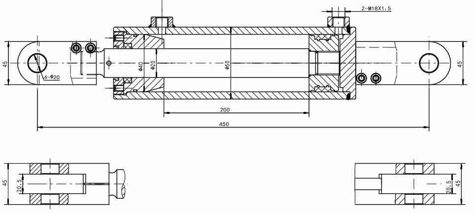HCYY1112031 Wholesale Prices Professional Factory 6kg Forklift Accessories Hydraulic Cylinder for Sale