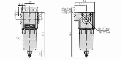 G Series GF200-06/08 Air Source Treatment Unit air drying Filter Pressure Regulator for Compressed Air System
