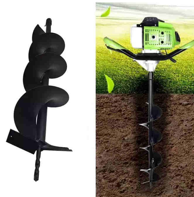Earth Auger Drill Bit for Post Hole Digger 6 9 12 Inch