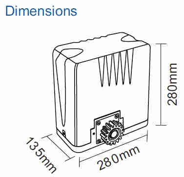 Durableand Digital Menu Setting Control Automatic Sliding Gate Motor Sliding Gate Opener for Heavy Duty 1000kg Sliding Gate