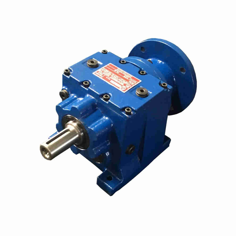 Solid Shaft Helical Worm Motor Reductor In-Line Reliance R Speed Gearbox Power Transmission Agricultural Machinery Industries