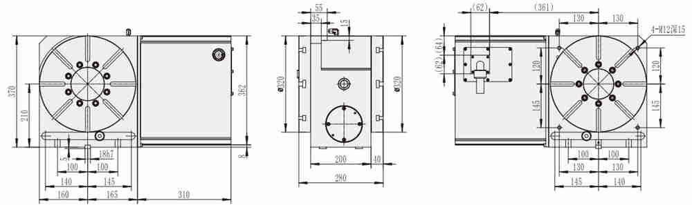 WT-320-2P China Industrial Cnc Vertical Machining Center Cnc Machining Center Accessories