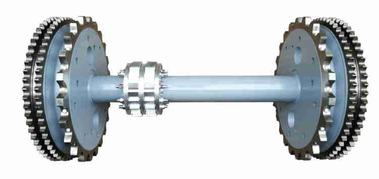 Chains and Sprockets Drive Shaft Escalator