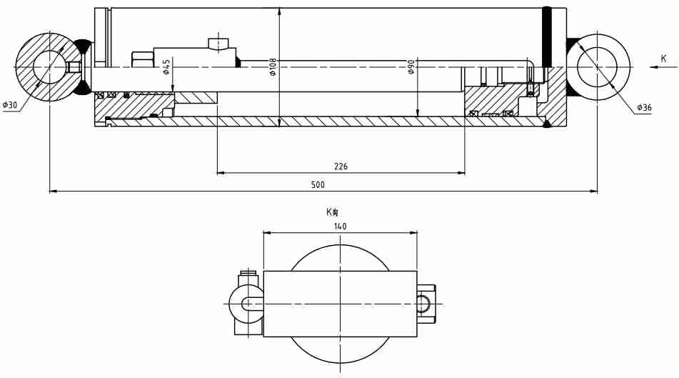 HCYY11112029 Wholesale Prices Professional Factory 26kg Forklift Accessories Hydraulic Cylinder for Sale