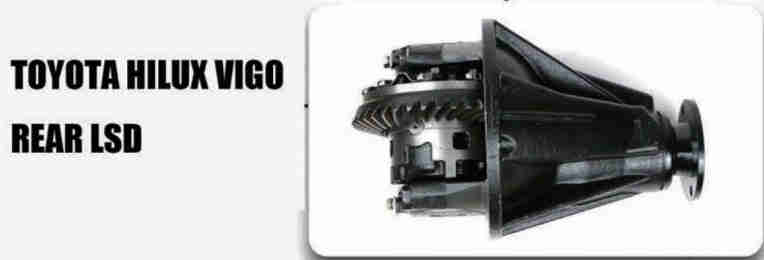 Rear Differential Parts Accessories Fit for Toyota HILUX VIGO REAR With Side Final Gear Pinion Spider Retarder Case Yoke