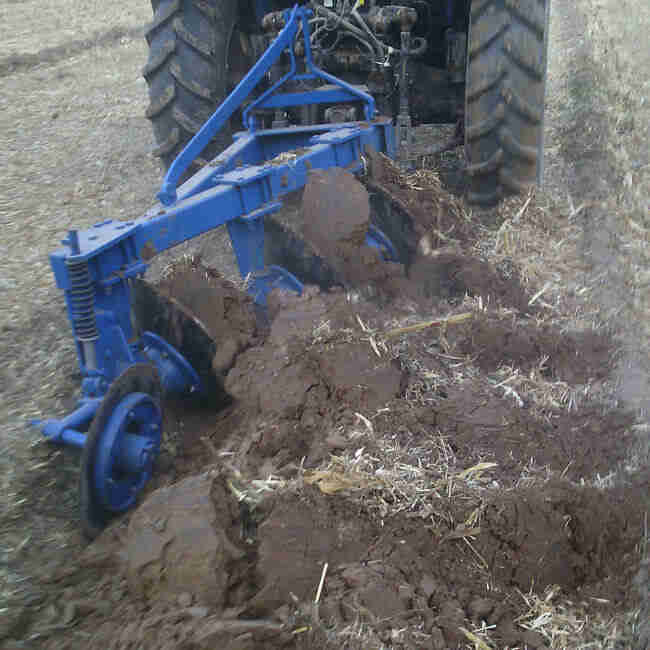1LYQ-220 18HP 2 Disc Agricultural Cat I II Mounted Three Point Single Way Disc Plough for Cultivation 4-wheel Tractor