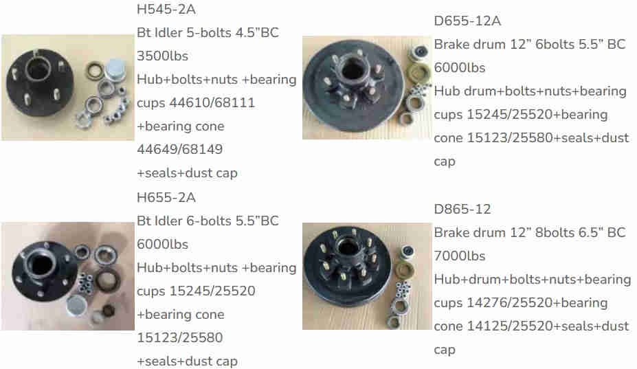 Wholesale Customized Trailer Parts 12 Fanned Brake Drum with 8 Bolt
