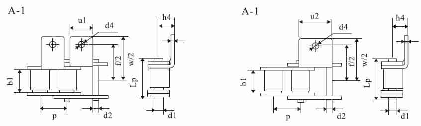 SS12AH-K1 Stainless Steel Short Pitch Steel Conveyor Chains for Jelly Machine
