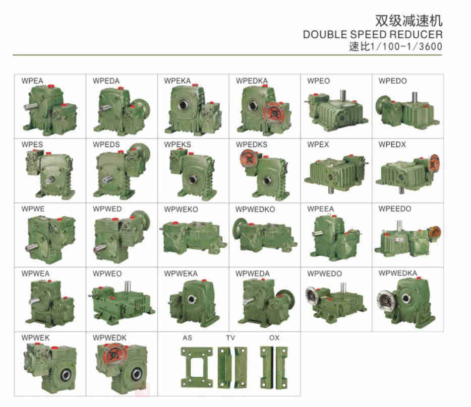 WPKO Worm Gearbox Worm Gear Speed Reducer Gearmotor Speed Reducer Gearbox Cyclo Motor Power Transmission