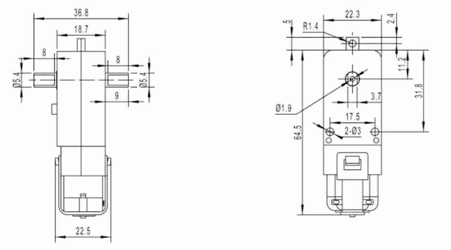 Best Selling Durable Using Gear Group TGP01D-A130 Plastic Gearbox Plus A130 Mini DC Motor for Toy Car