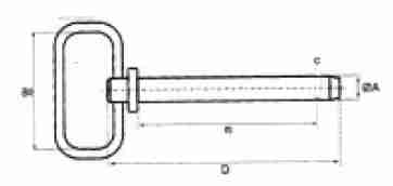 FT032/FT033/FT034/FT035/FT036/FT037 Durable Agricultural Spare Parts Hitch Pin Fits Tractor