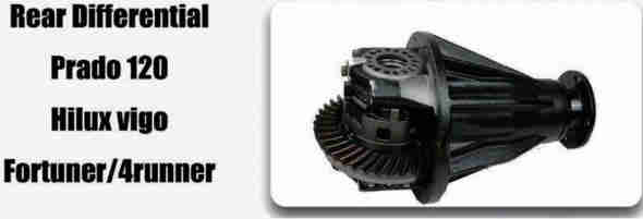 Rear Differential Parts Fit for Toyota Prado 120Hilux Vigo Fortuner/4runner With Side Final Gear Pinion Retarder Case Yoke