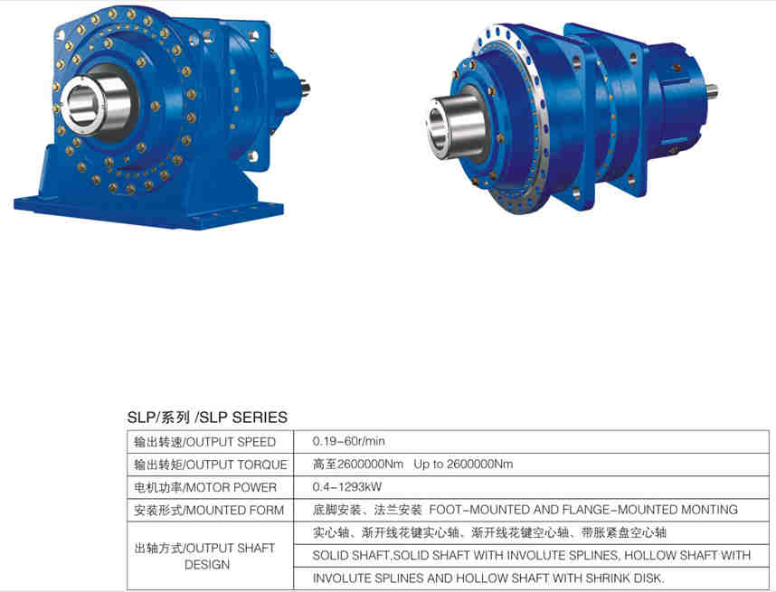 SLP Series Planetary Speed Reducer Wind Turbine Speed Increase Mixer Planetary Transmission High Rpm Gear Box