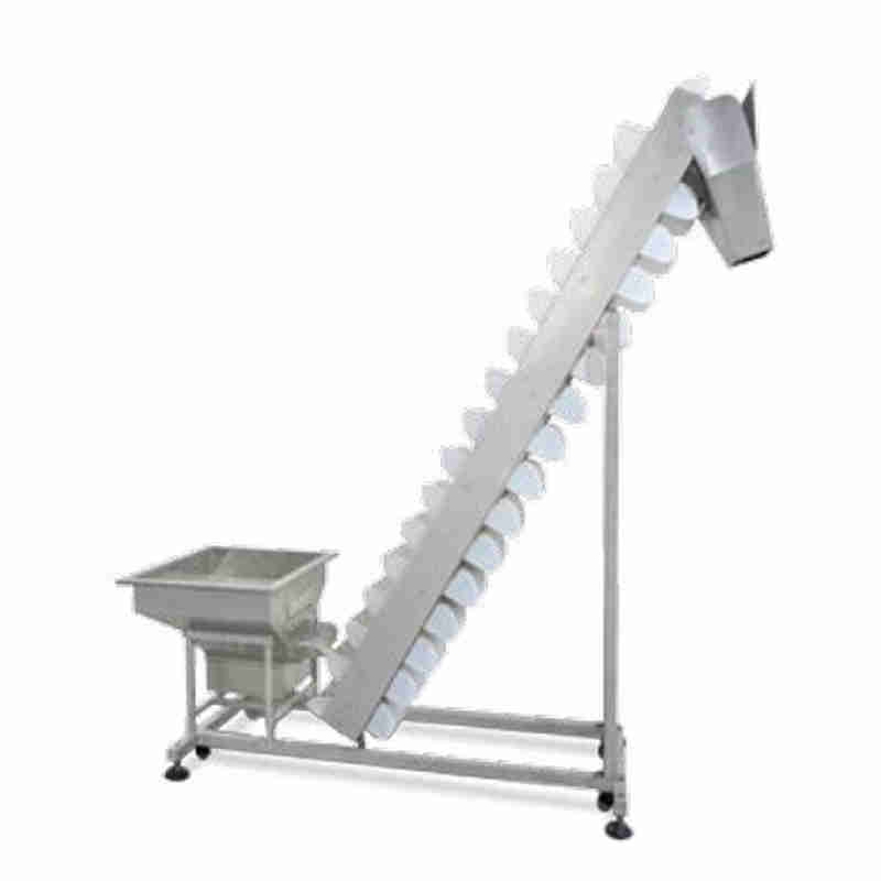 Inclined Bucket Feeder Machine for Lifting for Potato Slice Prawn Cracker Crispy Rice Metals