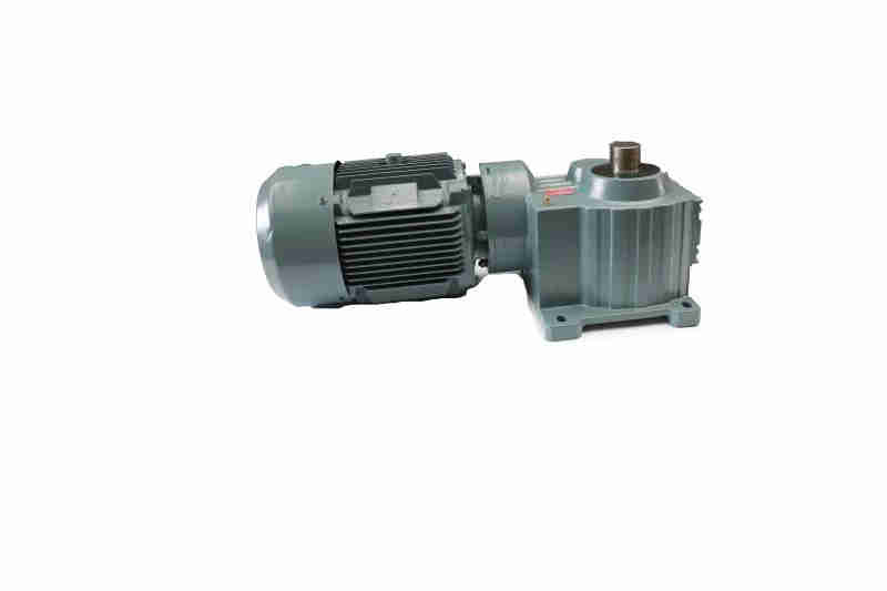 High Torque Low Noise Standard  Customized K Series Cast Iron Helical Bevel Gearbox With Electric Motor