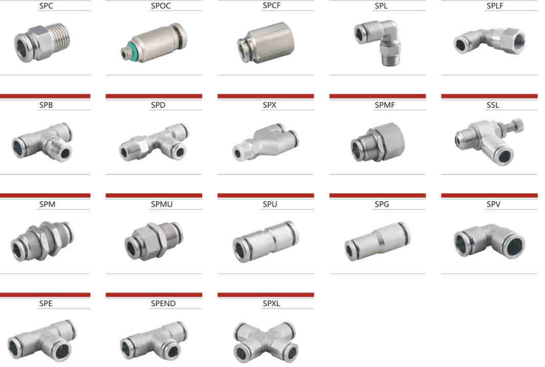 Professional Manufacture Cheap Metric Type Stainless Steel One Touch Fitting for Sale