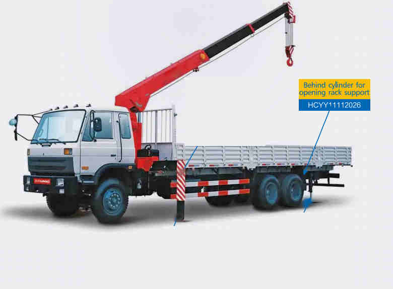 HCYY11112026 Good Quality Professional Factory 9kg Behind Hydraulic Cylinder for Truck Crane Vehicle Opening Rack Support