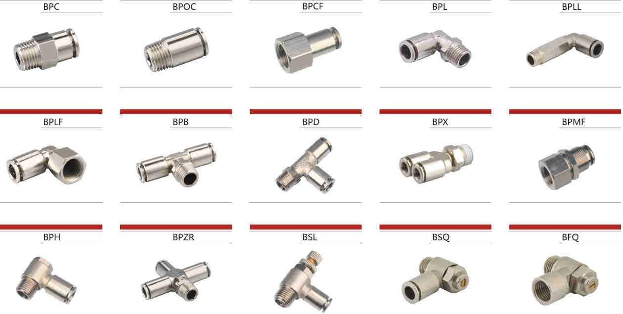 Professional Manufacture Cheap Metric Type Brass One Touch Fitting for Sale