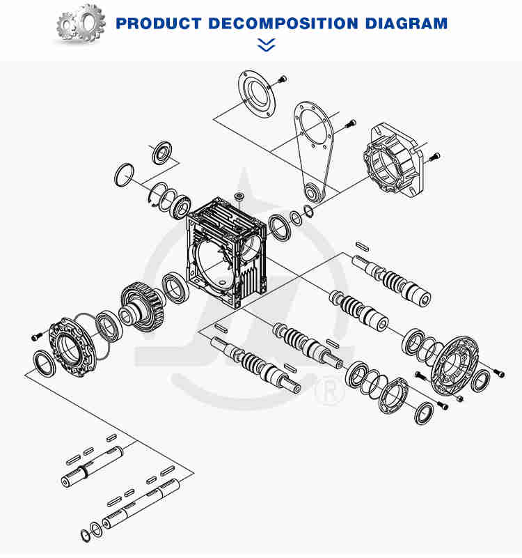 Aluminum Speed Variator Worm Reduction Box and Gear