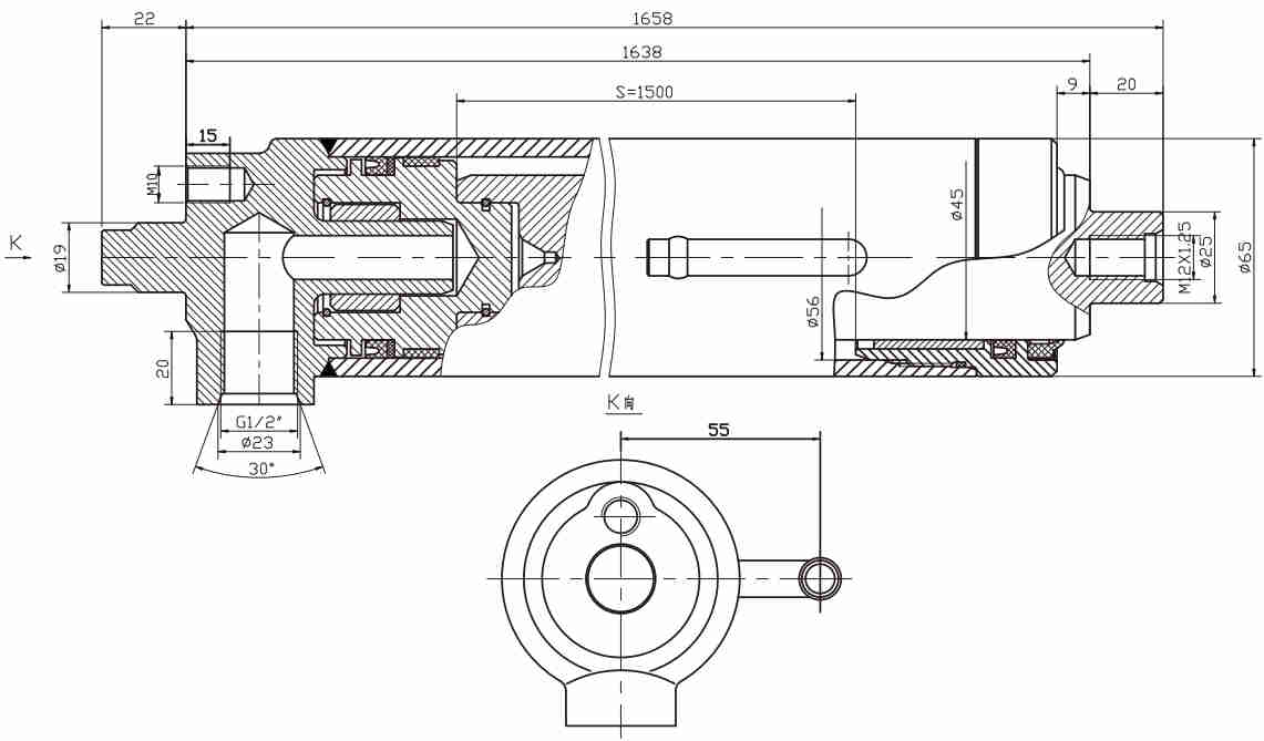 HCYY11112000 Good Quality Professional Factory 33kg Forklift Lifting Hydraulic Cylinder for Forklift
