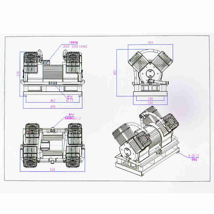 Piston Type Oil-free Air Compressor