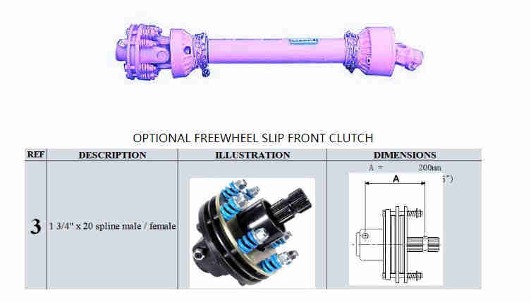 Driveline Pto Shaft and Gearbox for Rotary Cutter Flex-wing