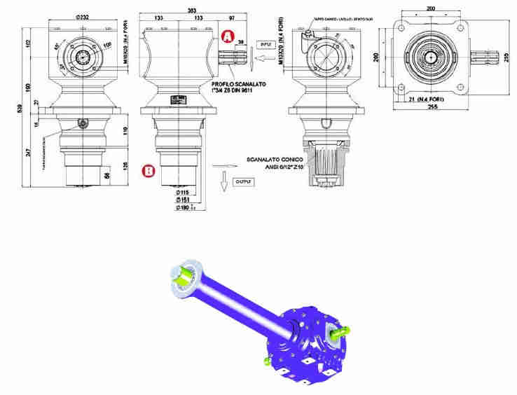 Gearbox for Trenchers - Soil Tillage