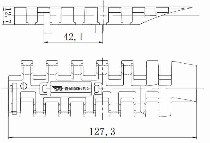 Wholesale Customized 1005 Series 25.4mm Dynamic Transition Straight Flat Top Chain Network Plastic Chain for Sale