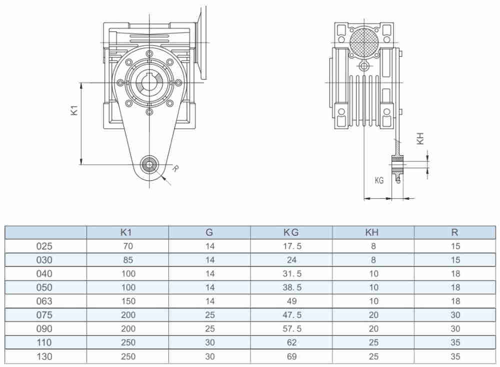 Yinxin Cast Iron Worm Gearbox Motovario Nmrv 130 for Gear Motor