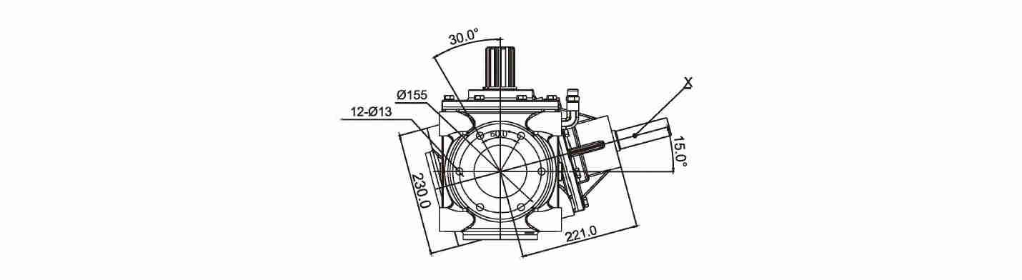 High Quality Fertilizer Seeder Gearbox square Speed Reducer Fertilizer Seeder Gear Drive Gearbox for Fertilizer Broadcaster