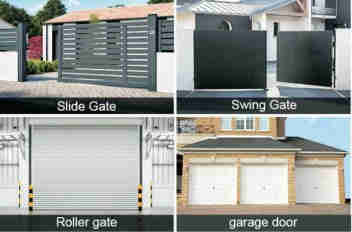 High Quality Aluminum Swing Gate Opener Automation System Sliding Gate Motor Swing Gate Opener with DC 24V Worm Gear