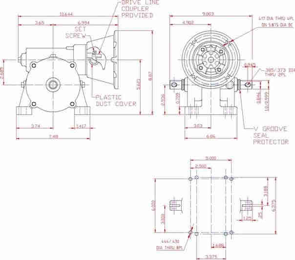 Farm Center Pivot Gear Box Drive Wheel System Sprinkler Irrigation Gearbox for Valley Pivots Replacement Zimmatic UMC