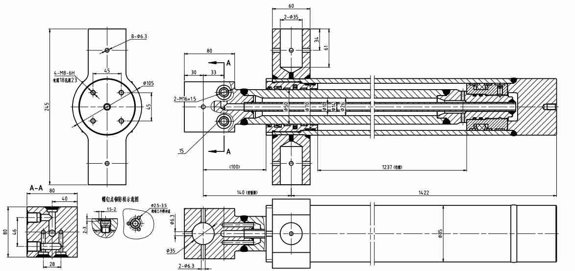 HCYY11112022 Good Quality Professional Factory 48kg Hydraulic Cylinder for Truck Crane Vehicle Opening Rack Support