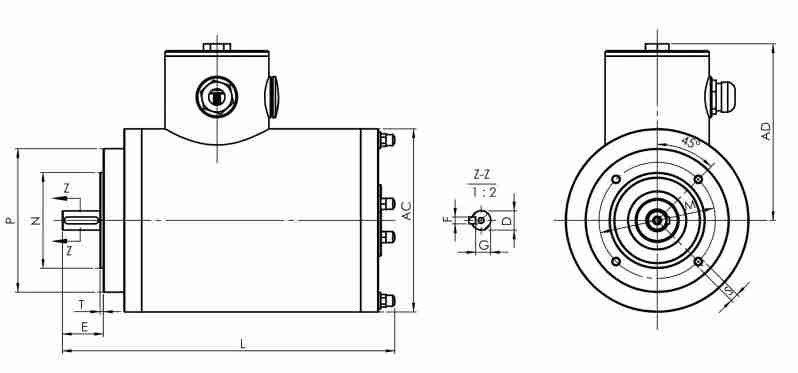 Guaranteed Quality Unique IEC B14 Face Mounted -TENV Stainless Steel Motor for Food Processing Plant
