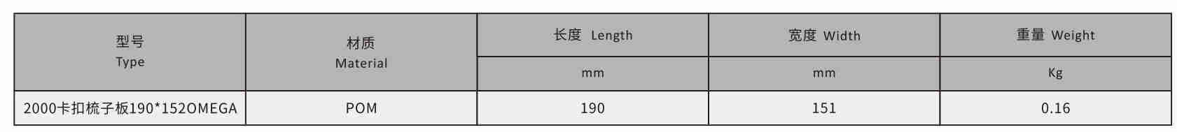 Conveyor Belt Comb Transition Plate Engineering Plastic Mesh Belt Chain