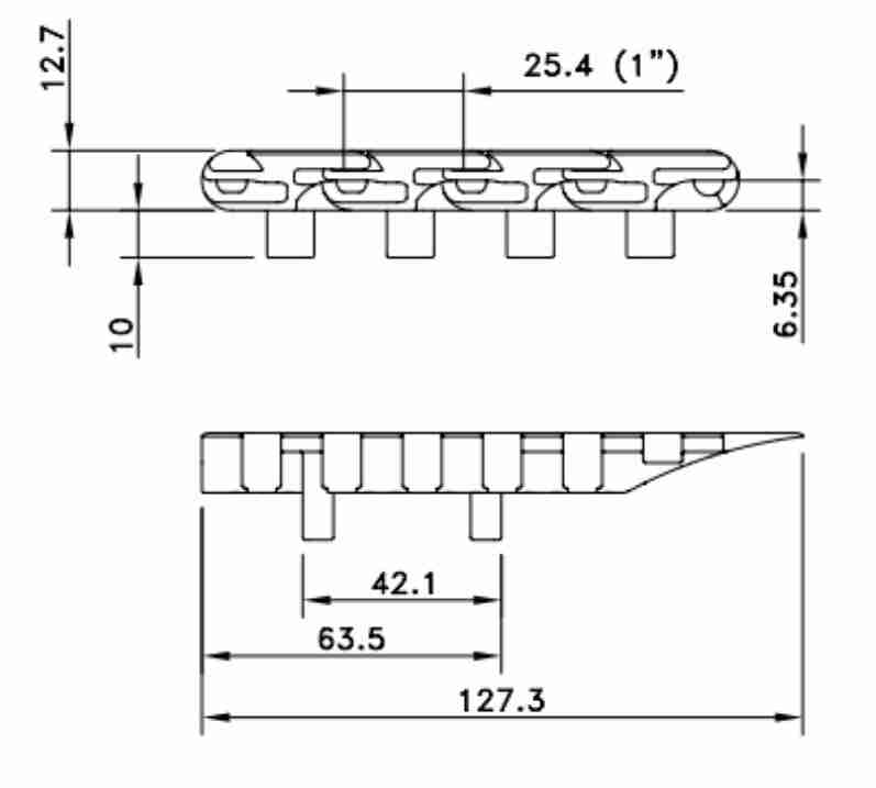 1005-FFTDP Straight Run Plastic Belt Conveyor Chain Mesh