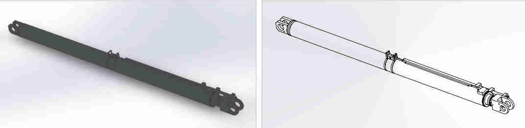HCYY11112019 Good Quality Professional Factory 820kg Hydraulic Cylinder for Preventing Rear Tilt of Boom